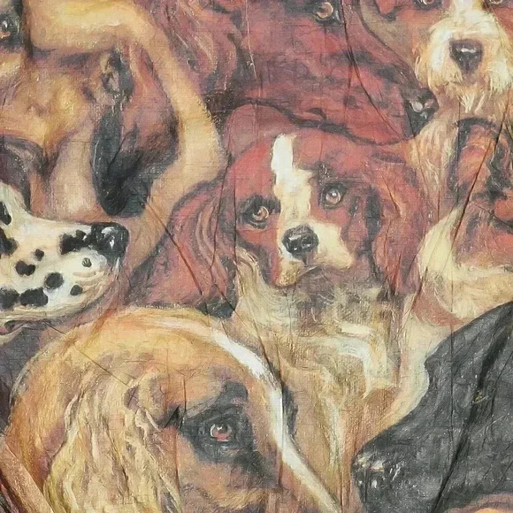 Dead Stock‎ Show Dog Windbreaker Small Sporty Windbreaker Jacket Animal Print - Picture 2 of 3